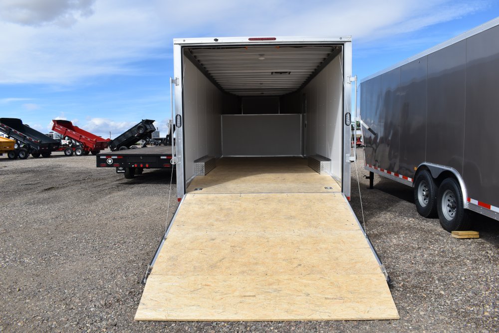 Triton 8.5X30 (floor 102"X24') 14K Aluminum, Gooseneck car hauler trailer, torsion axles, pull out s