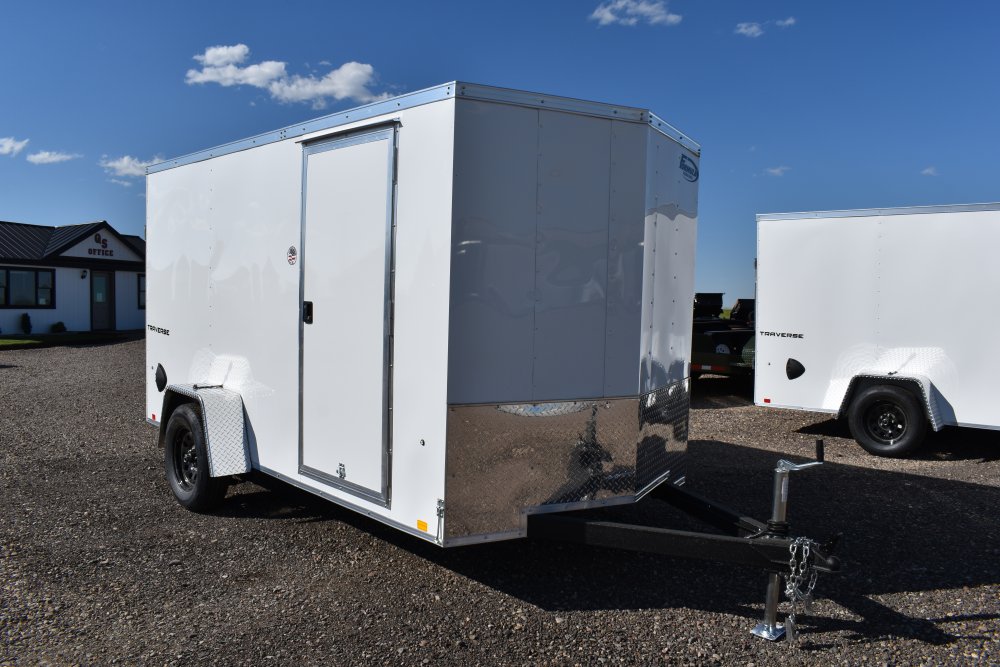 Formula Traverse 6'X10' 3K single axle enclosed cargo trailer w/rear ramp door