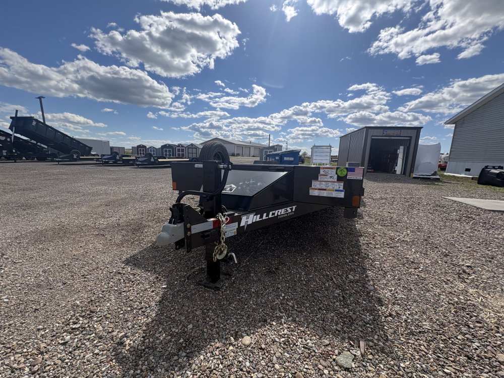 Hillcrest 82"X22' 14K bumper pull tilt deck Equipment Trailer, deck-16' tilt, 6' fixed