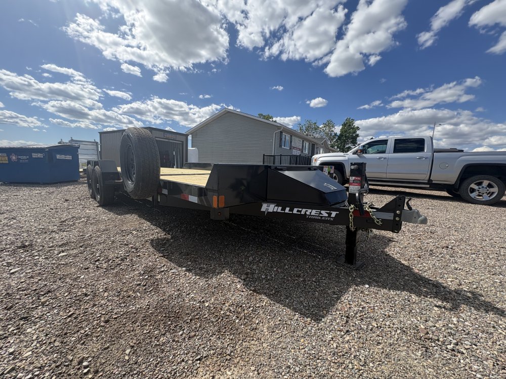 Hillcrest 82"X22' 14K bumper pull tilt deck Equipment Trailer, deck-16' tilt, 6' fixed