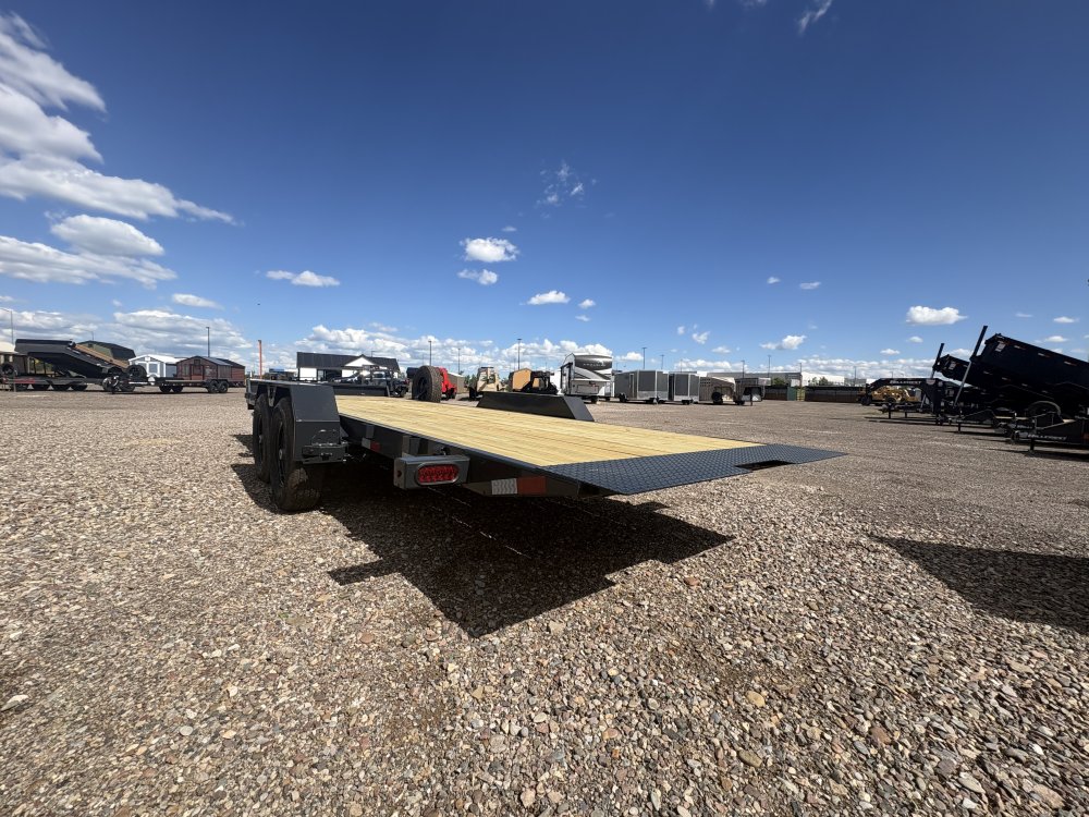 Hillcrest 82"X22' 14K bumper pull tilt deck Equipment Trailer, deck-16' tilt, 6' fixed