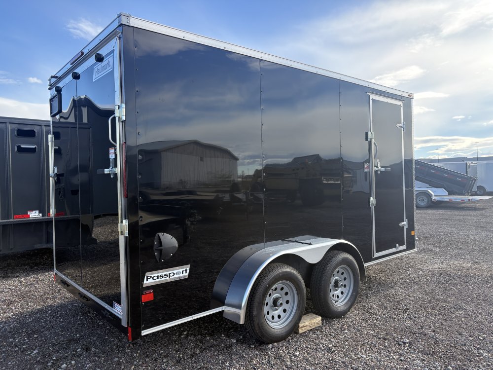 Haulmark 7'X14' 7K cargo trailer, ST205/75R15 Radial tires, spare tire, LED Lights