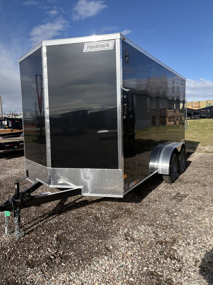 Haulmark 7'X14' 7K cargo trailer, ST205/75R15 Radial tires, spare tire, LED Lights