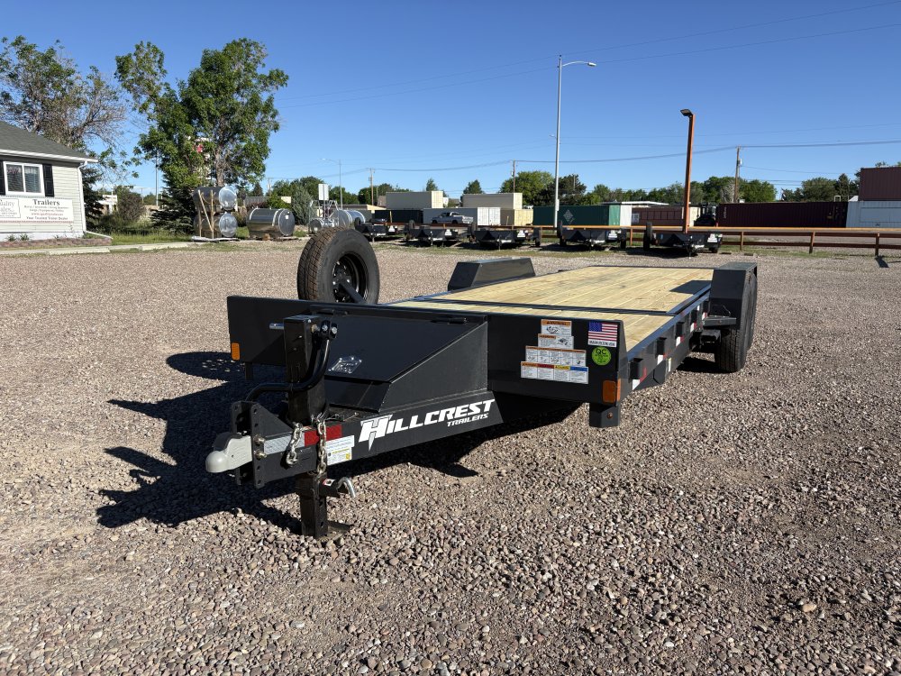 Hillcrest 82"X22' 14K bumper pull tilt deck Equipment Trailer, deck-16' tilt, 6' fixed