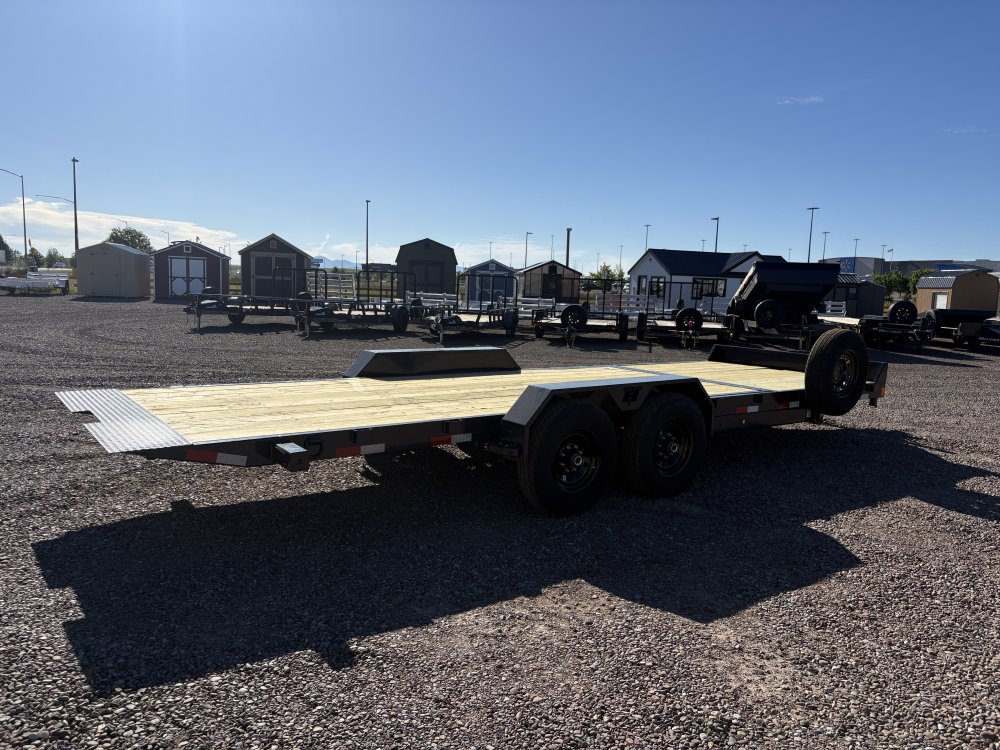 Hillcrest 82"X22' 14K bumper pull tilt deck Equipment Trailer, deck-16' tilt, 6' fixed