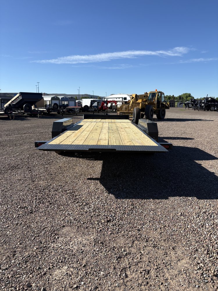 Hillcrest 82"X22' 14K bumper pull tilt deck Equipment Trailer, deck-16' tilt, 6' fixed