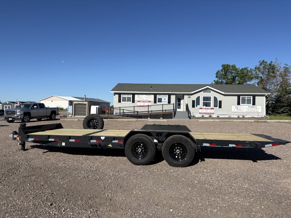 Hillcrest 82"X22' 14K bumper pull tilt deck Equipment Trailer, deck-16' tilt, 6' fixed