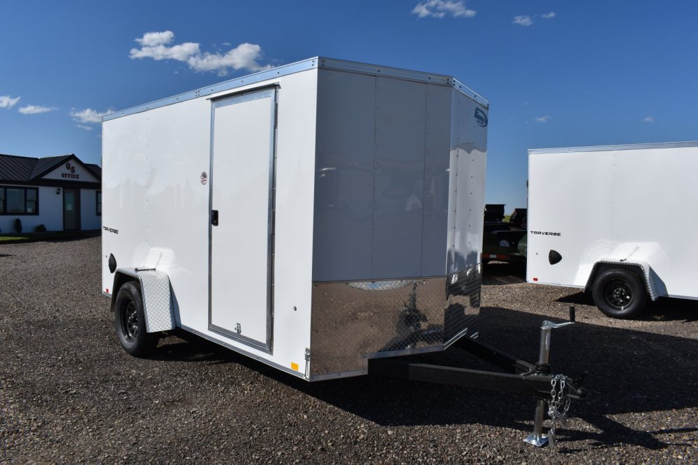 Formula Traverse 7'X12' 3K single axle enclosed cargo trailer w/rear ramp door