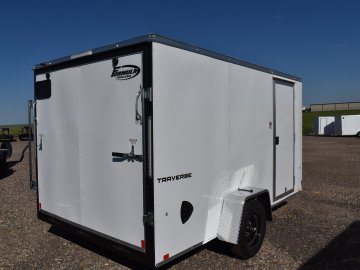 Formula Traverse 7'X12' 3K single axle enclosed cargo trailer w/rear ramp door