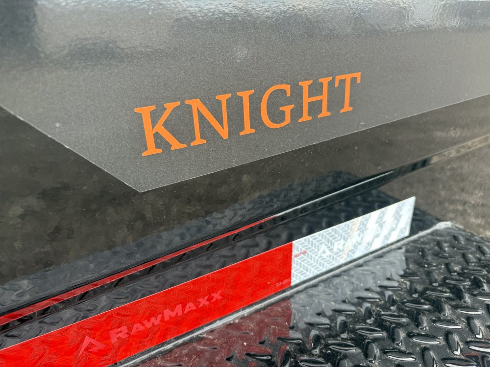 RawMaxx 14K GDX Knight - 83" x 14' Dump Trailer, 6' Ramps, Spreader Gate, LED Lights