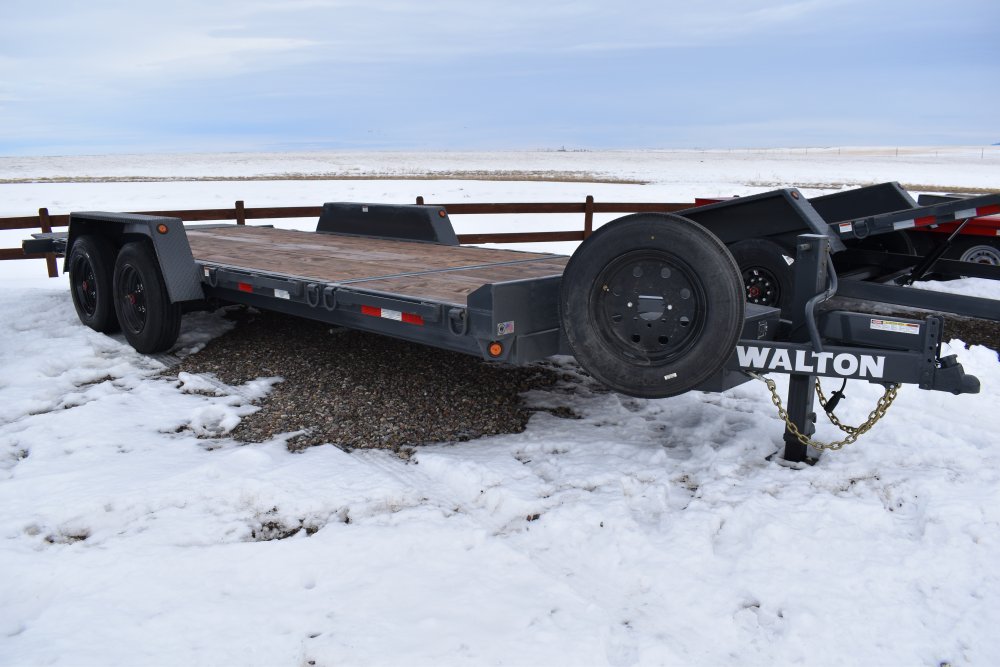 Walton TSX208-20B 16K (85"X20') Bumper pull tilt deck equipment trailer,