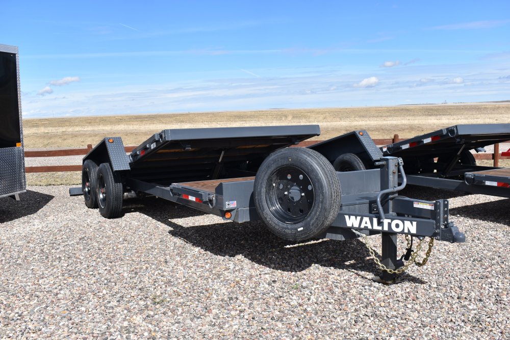 Walton TSX208-20B 16K (85"X20') Bumper pull tilt deck equipment trailer,