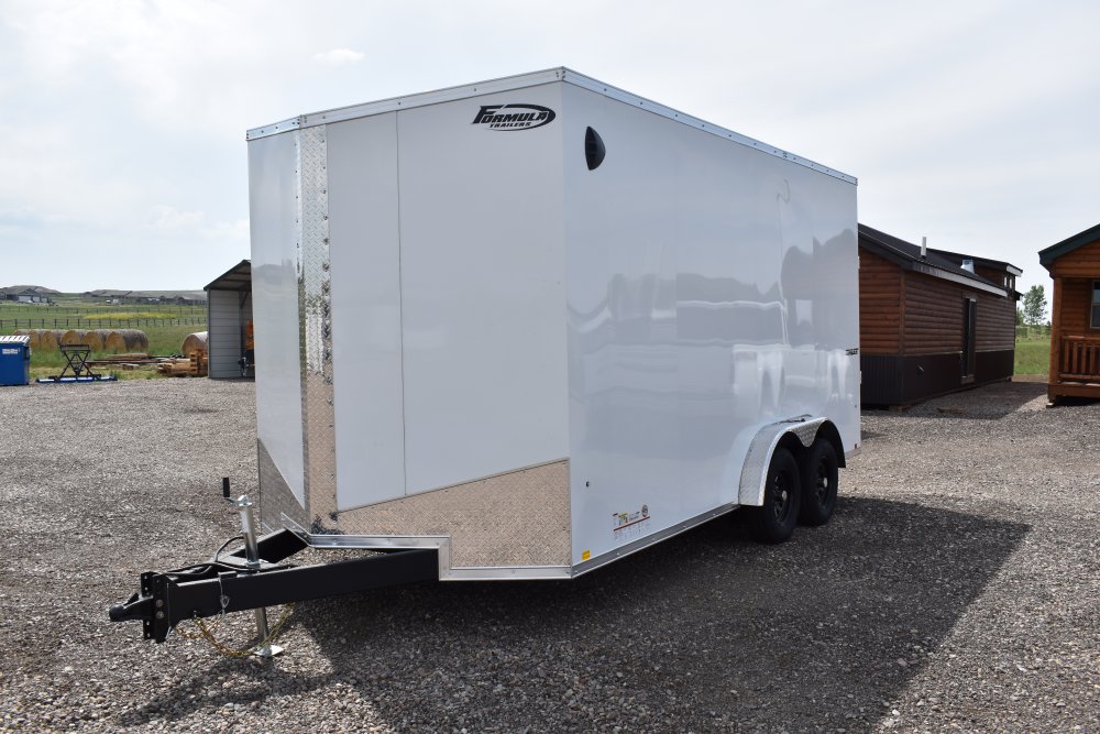Formula Conquest 7.5X14 7K enclosed cargo trailer, rear ramp door, LED lights