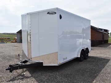 Formula Conquest 7.5X14 7K enclosed cargo trailer, rear ramp door, LED lights