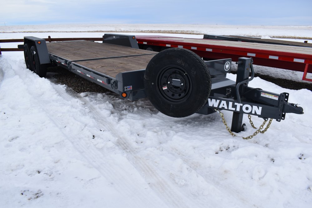 Walton TSX207-22B 14K (85"X22') Bumper pull tilt deck equipment trailer,