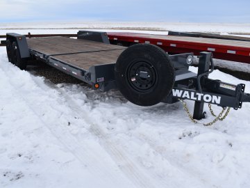 Walton TSX207-22B 14K (85"X22') Bumper pull tilt deck equipment trailer,