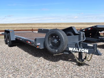 Walton TSX207-22B 14K (85"X22') Bumper pull tilt deck equipment trailer,