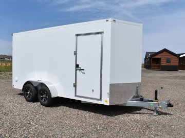 Celltech 7X16 10K Cargo trailer, hot dipped galvanized frame, all steel (celltech metals) panel cons