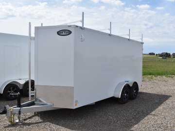 Celltech 7X16 10K Cargo, contractor trailer, hot dipped galvanized frame, all steel (celltech metals