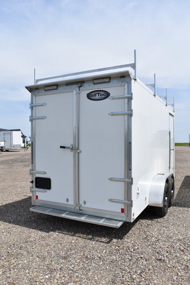 Celltech 7X16 10K Cargo, contractor trailer, hot dipped galvanized frame, all steel (celltech metals
