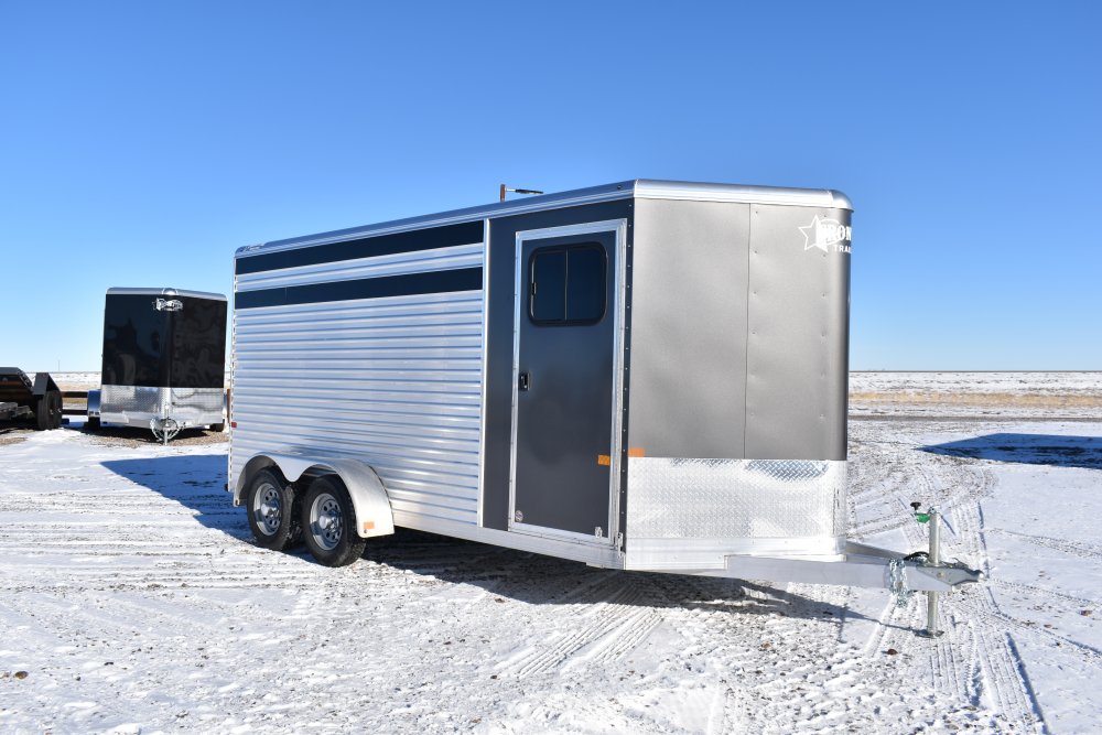 Frontier COLT3HLSLITEWD 7K, 6'8"wide 7' Tall 3 horse slant load horse trailer, tack room w/ swing ou