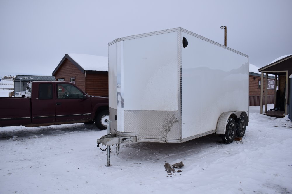 Stealth C7X14 S 7K (7'X14'X82") Used cargo trailer, e-track on floor, LED lights