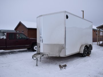 Stealth C7X14 S 7K (7'X14'X82") Used cargo trailer, e-track on floor, LED lights