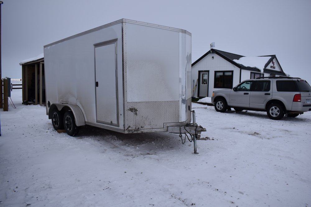 Stealth C7X14 S 7K (7'X14'X82") Used cargo trailer, e-track on floor, LED lights