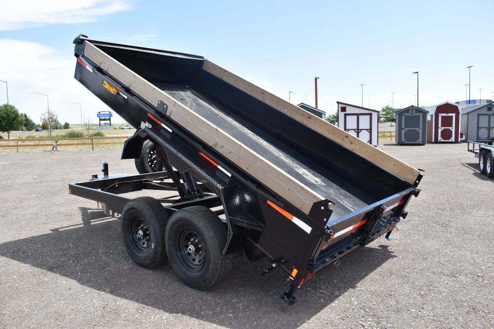 Double A 83"X14' 14K low pro dump trailer, tarp kit, wireless remote, spare tire