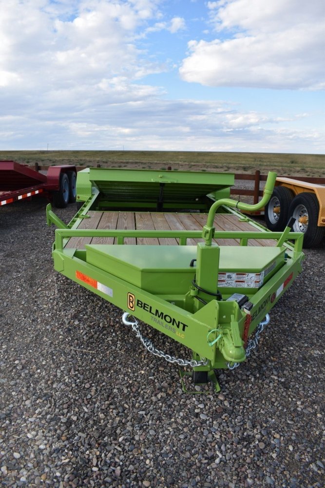 SSTD22-14K (81"x22') Belmont Lo-Pro Gravity Tilt Equipment Trailer, ST235/80R16 tires, spare tire, 6