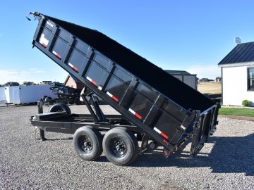 Walton DHO207-14B 14K (92"X14') deck over dump trailer, ST235/80R16 tires, spare tire, LED lights, 3