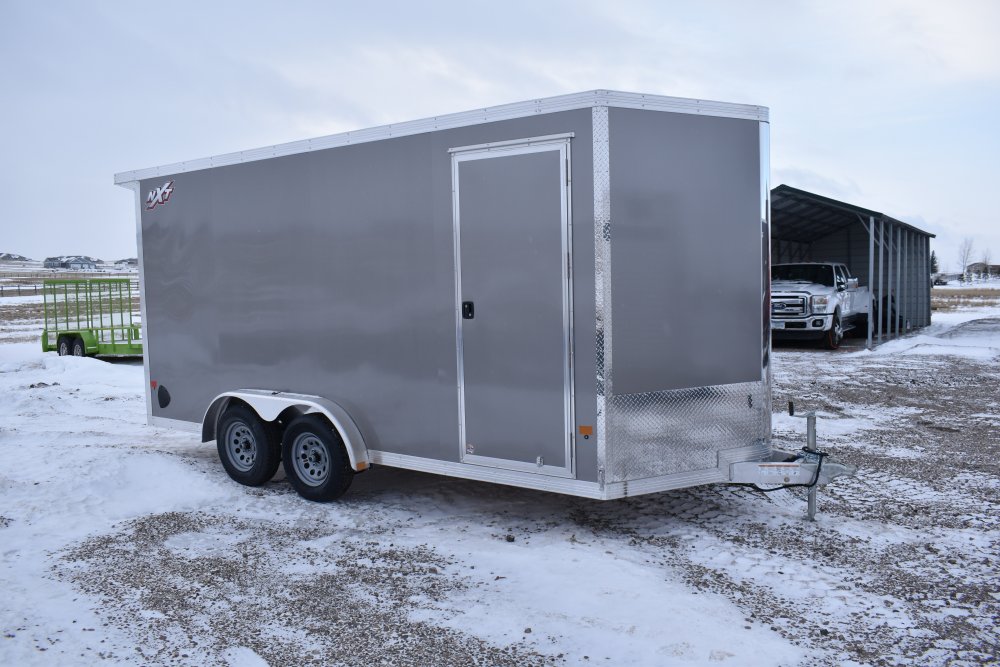 Triton NXT 7.5X16 R-S 7K NXT aluminum cargo trailer, 205/75R15 tires, spare tire, LED lights, ramp d