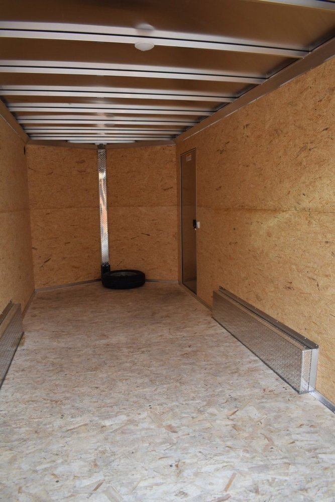 Triton NXT 7.5X16 R-S 7K NXT aluminum cargo trailer, 205/75R15 tires, spare tire, LED lights, ramp d
