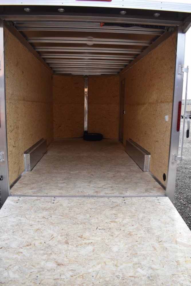 Triton NXT 7.5X16 R-S 7K NXT aluminum cargo trailer, 205/75R15 tires, spare tire, LED lights, ramp d