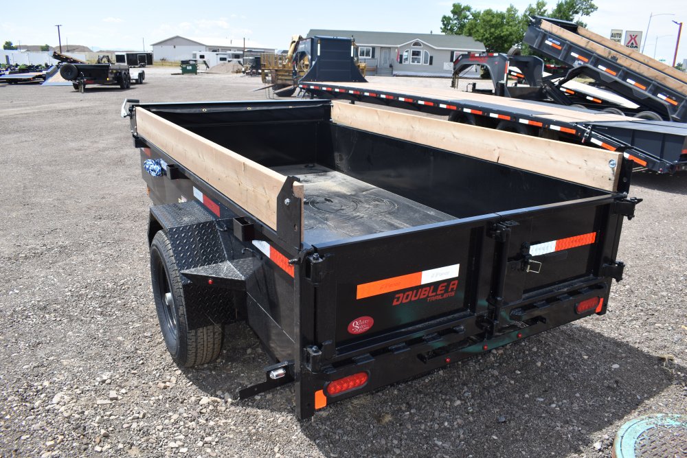 Double A 5'x10' 5K Dump Trailer, ST225/75R15 Radial tires, spare tire,