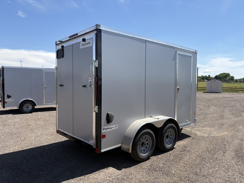 Haulmark 6'X12' 7K cargo trailer, ST205/75R15 Radial tires, spare tire, LED lights