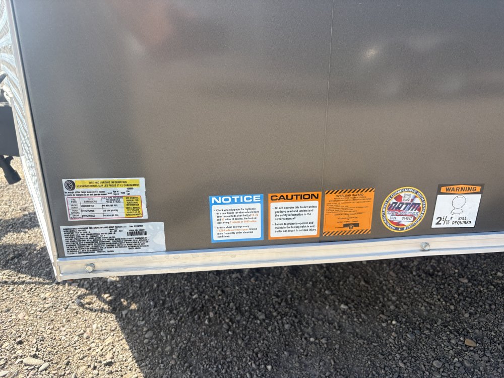 Haulmark 7'X16' 10K cargo trailer, ST225/75R15 Radial tires, spare tire, LED lights
