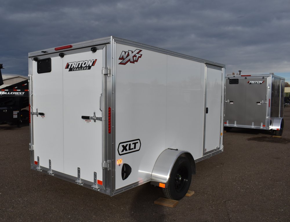 Triton NXT-6X12 3K Aluminum Cargo Trailer, leaf spring 4" drop axles, 70" interior