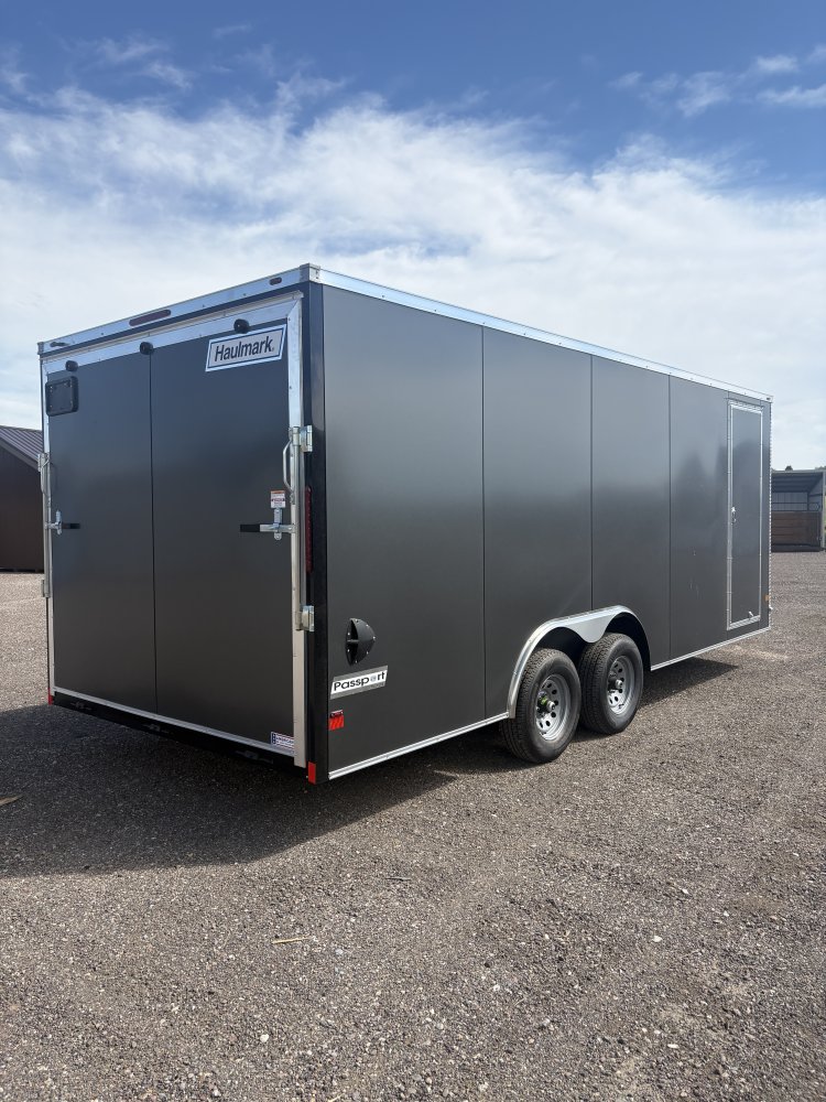 Haulmark 8.5 X 20' 10K cargo trailer, ST225/75R15 Radial tires, spare tire, LED lights