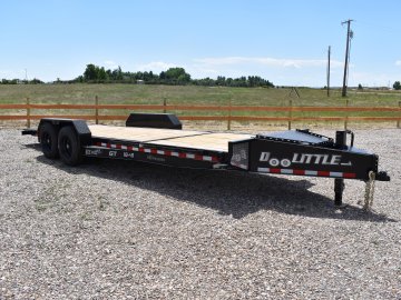 Doolittle 82"X22' 16K EZ loader tilt deck equipment trailer, 16' tilt 6' fixed deck, 16 ply tires