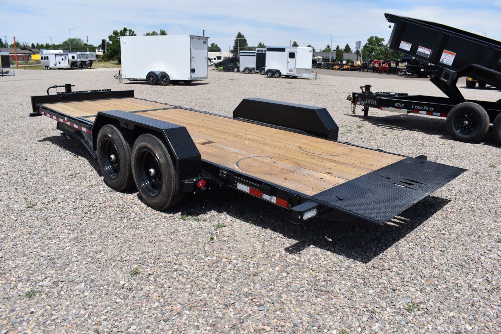 Doolittle 82"X22' 16K EZ loader tilt deck equipment trailer, 16' tilt 6' fixed deck, 16 ply tires