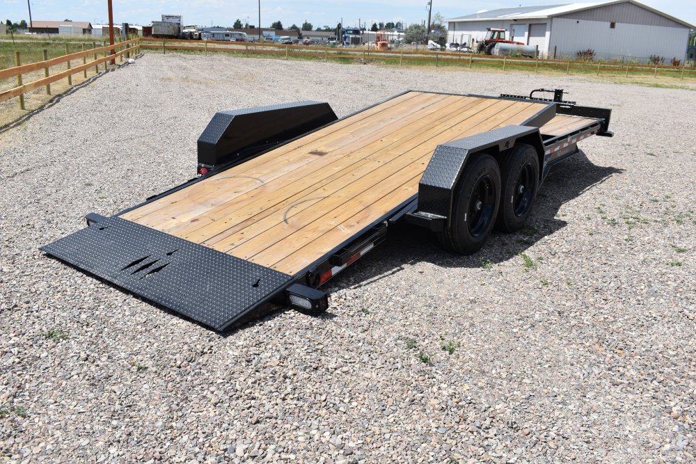 Doolittle 82"X22' 16K EZ loader tilt deck equipment trailer, 16' tilt 6' fixed deck, 16 ply tires