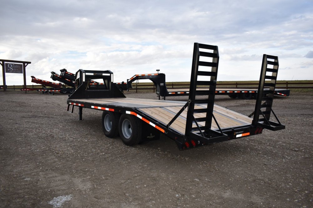 GN20-20K Gooseneck dual wheel deckover trailer