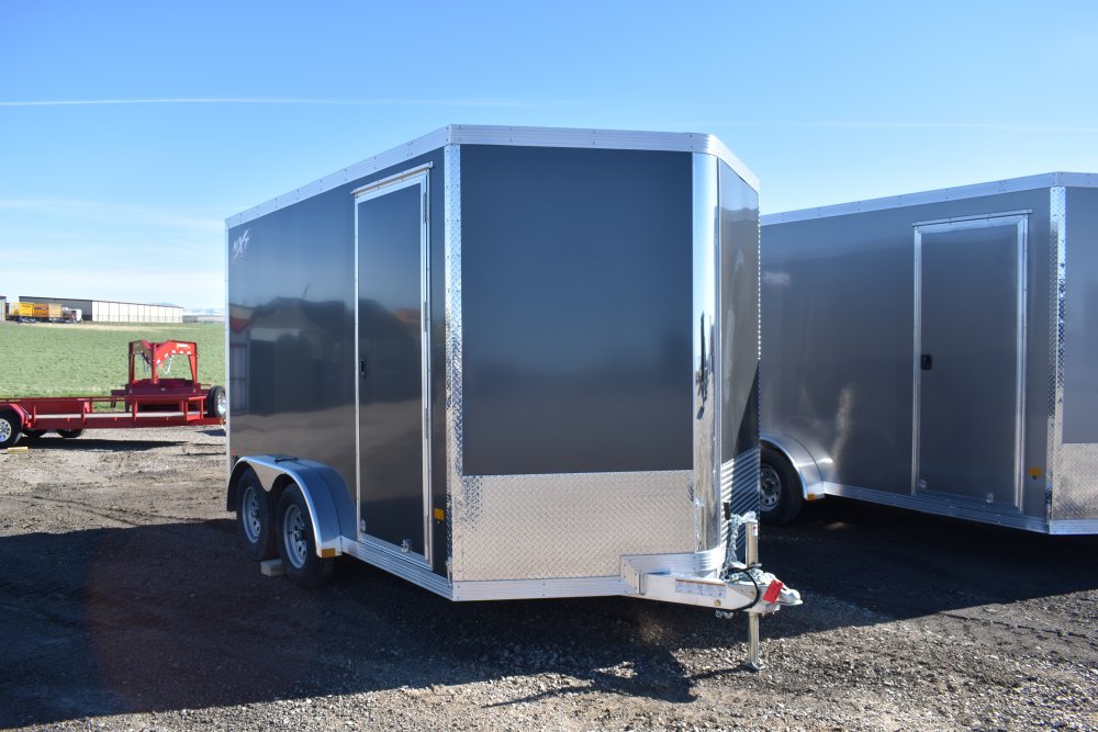 Triton cargo trailer NXT 7.5x12 7K braked torsion axles, 85" interior heights, ST 205/75R15 tires, 1