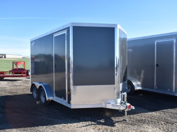 Triton aluminum cargo trailer NXT 7.5x12 7K braked torsion axles, 85" interior heights, ST 205/75R15