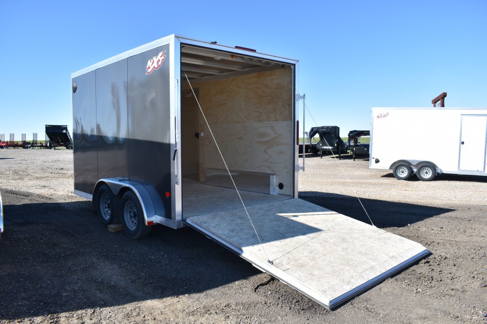 Triton aluminum cargo trailer NXT 7.5x12 7K braked torsion axles, 85" interior heights, ST 205/75R15