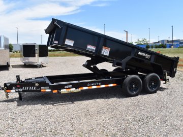 Doolittle 82"X16' 14K dump trailer, tarp kit, Mammoth tongue toolbox