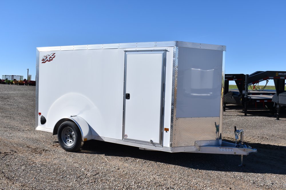 Triton aluminum cargo trailer 6x12 3K torsion axle, ST 205/75R15 tires, 15" silver mod wheels, 030 s