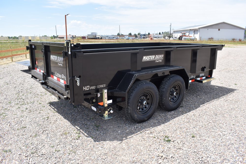 Doolittle 82"X14' 14K dump trailer, tarp kit, Mammoth tongue toolbox