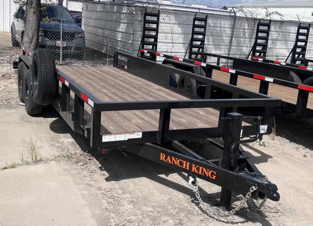 6' 10"x20' Ranch King Tandem Axle Utility Trailer